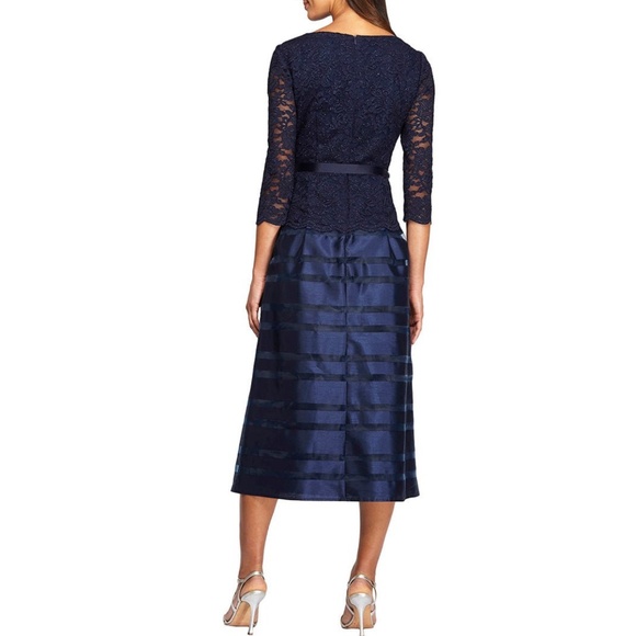 Alex Evenings: Mixed Media Fit & Flare Dress (NWOT) - Picture 2 of 4